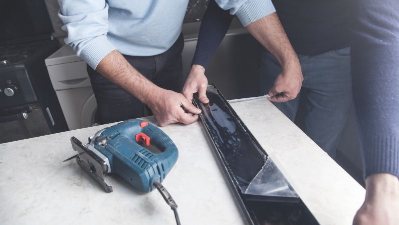 Concrete Countertop Pouring